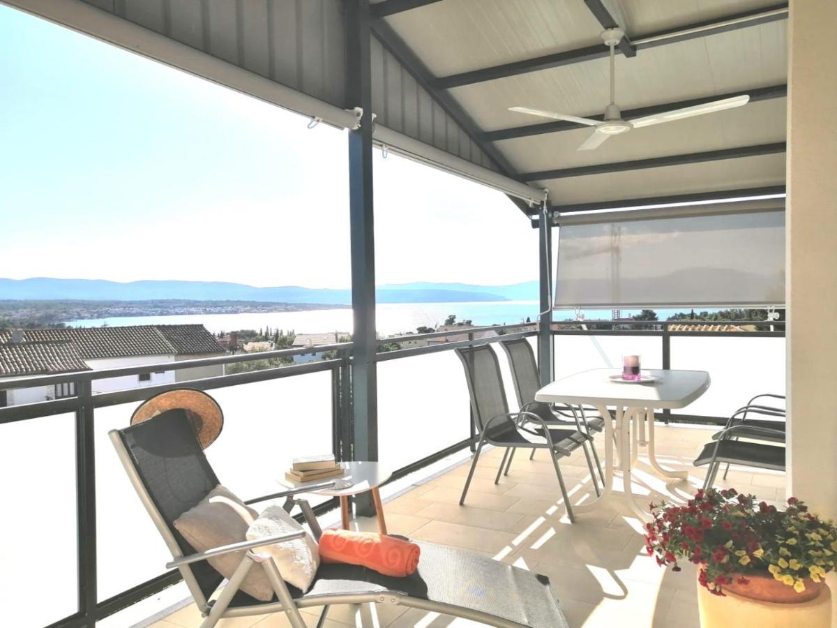 Lovely Sea View House In Malinska Island Krk Exterior photo